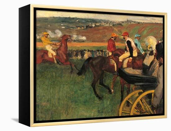 The Racecourse-Edgar Degas-Framed Premier Image Canvas