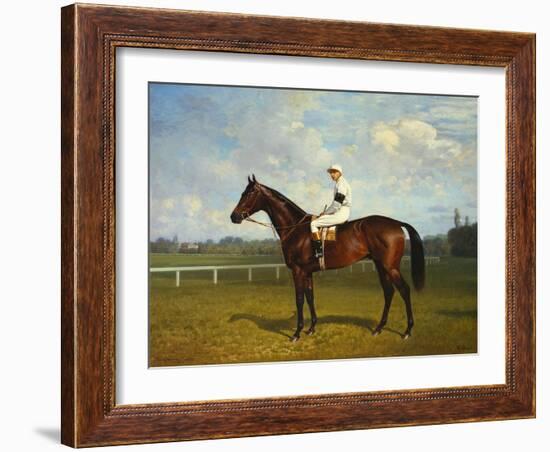 The Racehorse, 'Northeast' with Jockey Up-Emil Adam-Framed Giclee Print