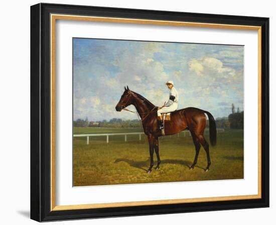 The Racehorse, 'Northeast' with Jockey Up-Emil Adam-Framed Giclee Print