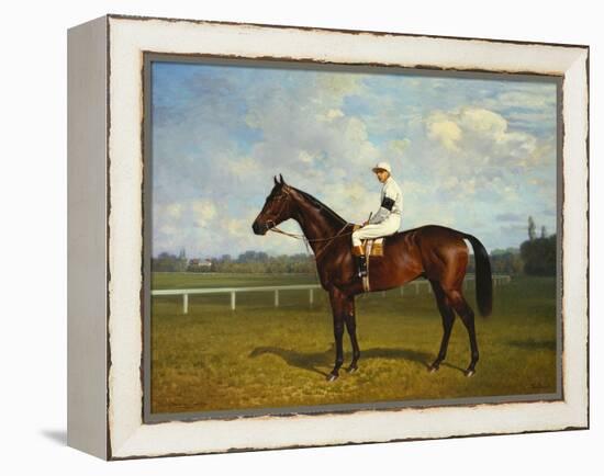 The Racehorse, 'Northeast' with Jockey Up-Emil Adam-Framed Premier Image Canvas