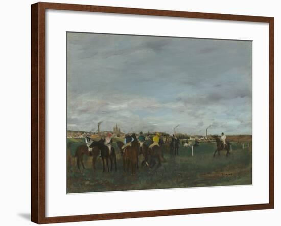 The Races, 1871-2-Edgar Degas-Framed Giclee Print
