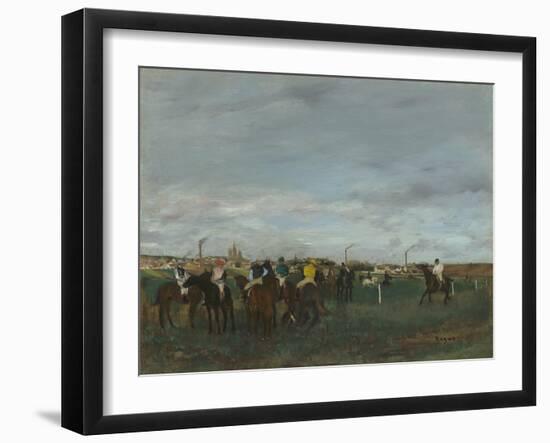 The Races, 1871-2-Edgar Degas-Framed Giclee Print