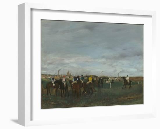 The Races, 1871-2-Edgar Degas-Framed Giclee Print