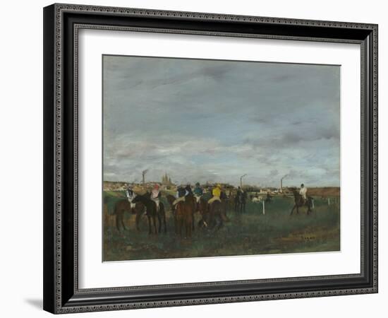 The Races, 1871-2-Edgar Degas-Framed Giclee Print