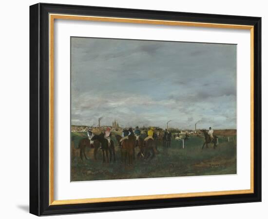 The Races, 1871-2-Edgar Degas-Framed Giclee Print