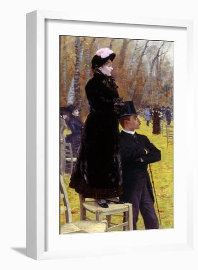 The Races at Auteuil-Giuseppe De Nittis-Framed Giclee Print