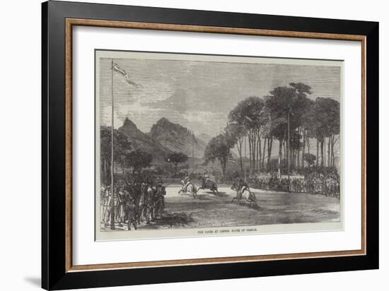 The Races at Cannes, South of France-null-Framed Giclee Print
