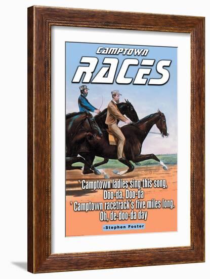 The Racetrack-null-Framed Art Print