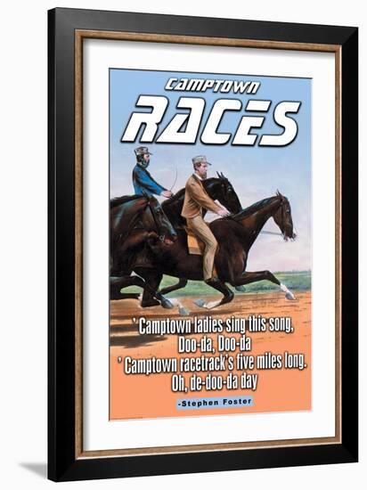 The Racetrack-null-Framed Art Print