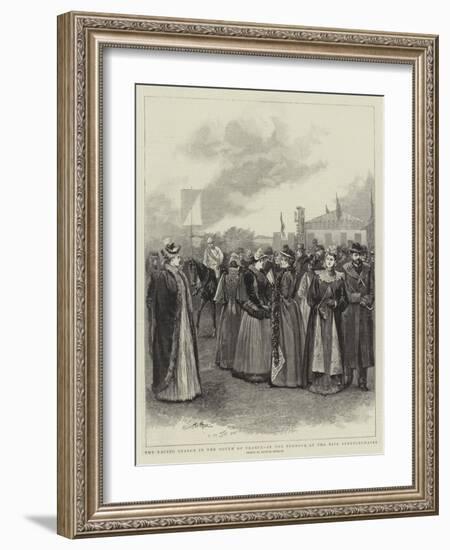 The Racing Season in the South of France, in the Paddock at the Nice Steeplechases-Arthur Hopkins-Framed Giclee Print