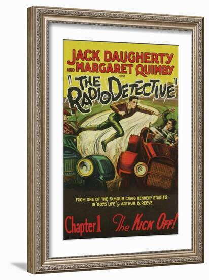 The Radio Detective-null-Framed Art Print