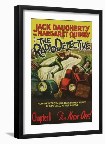 The Radio Detective-null-Framed Art Print