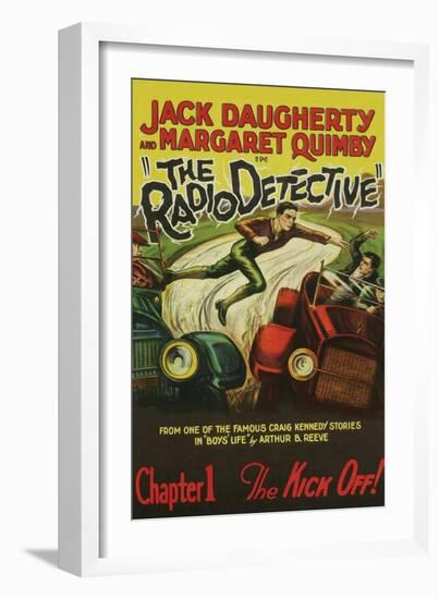 The Radio Detective-null-Framed Art Print