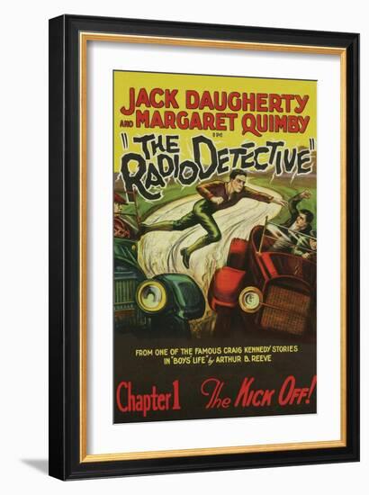 The Radio Detective-null-Framed Art Print