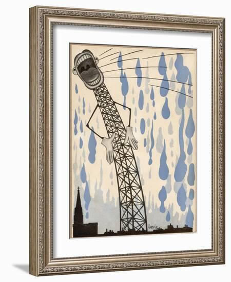 The Radio's Lies are Enough to Make the Heavens Weep!-null-Framed Photographic Print