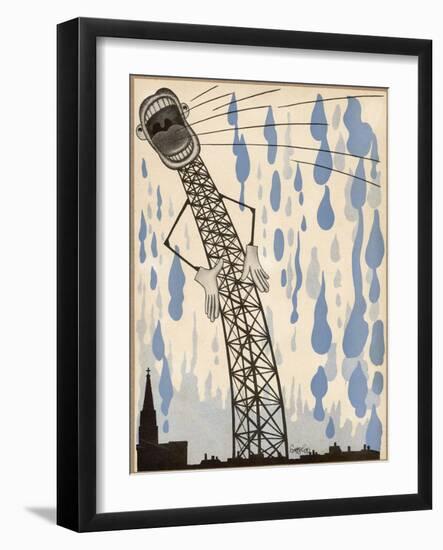 The Radio's Lies are Enough to Make the Heavens Weep!-null-Framed Photographic Print