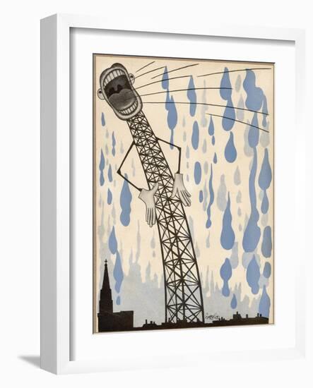 The Radio's Lies are Enough to Make the Heavens Weep!-null-Framed Photographic Print