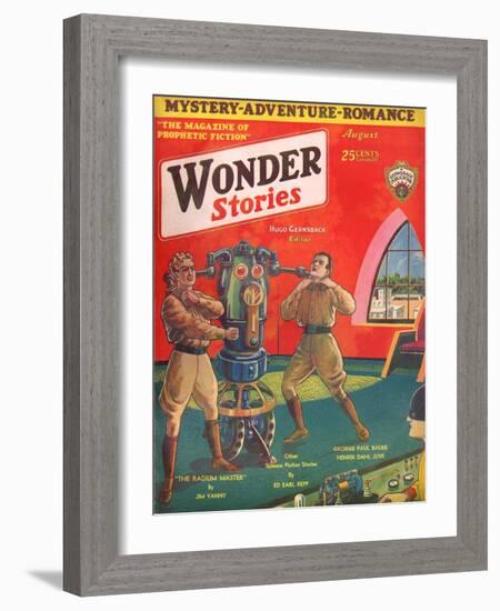 The Radium Master-Frank R Paul-Framed Art Print