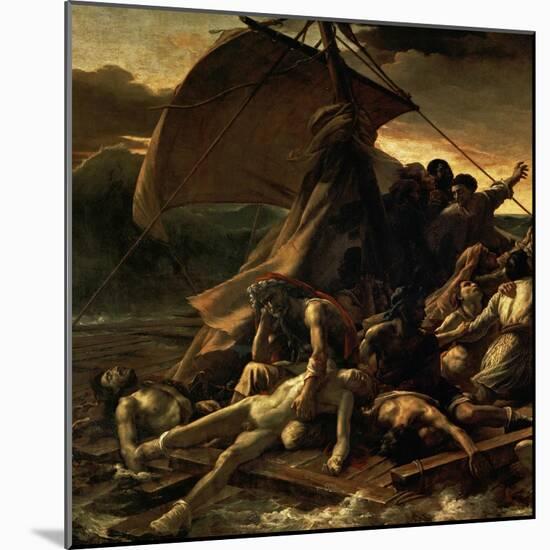 The Raft of the Medusa, Catastrophe in Which Survivors of the Ship Medusa Drifted for 27 Days-Théodore Géricault-Mounted Giclee Print