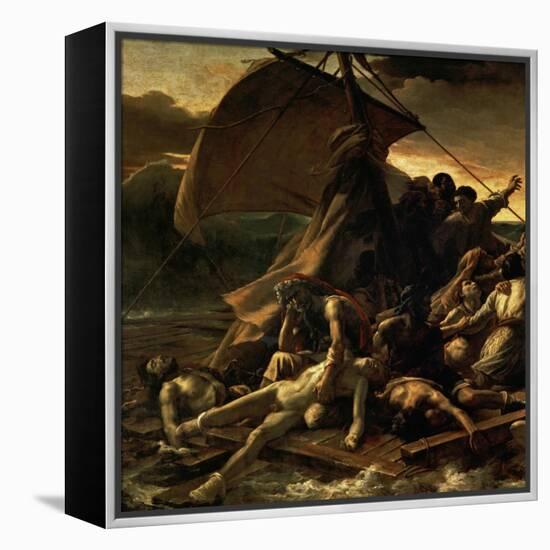 The Raft of the Medusa, Catastrophe in Which Survivors of the Ship Medusa Drifted for 27 Days-Théodore Géricault-Framed Premier Image Canvas