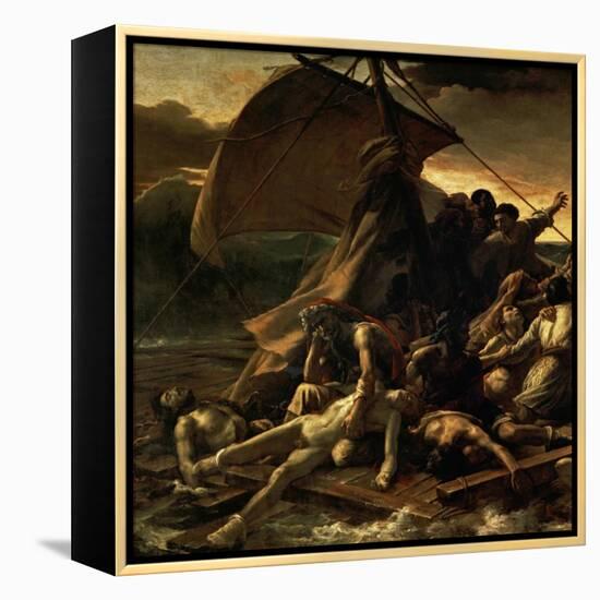 The Raft of the Medusa, Catastrophe in Which Survivors of the Ship Medusa Drifted for 27 Days-Théodore Géricault-Framed Premier Image Canvas