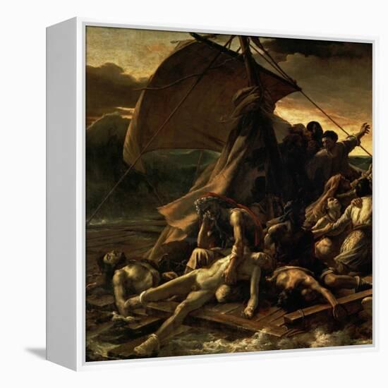 The Raft of the Medusa, Catastrophe in Which Survivors of the Ship Medusa Drifted for 27 Days-Théodore Géricault-Framed Premier Image Canvas