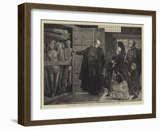 The Ragged Regiment, Waxwork Effigies in Westminster Abbey-Sir James Dromgole Linton-Framed Giclee Print