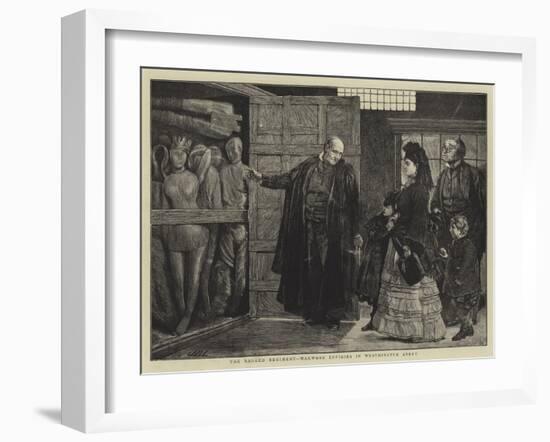 The Ragged Regiment, Waxwork Effigies in Westminster Abbey-Sir James Dromgole Linton-Framed Giclee Print