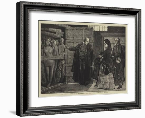 The Ragged Regiment, Waxwork Effigies in Westminster Abbey-Sir James Dromgole Linton-Framed Giclee Print