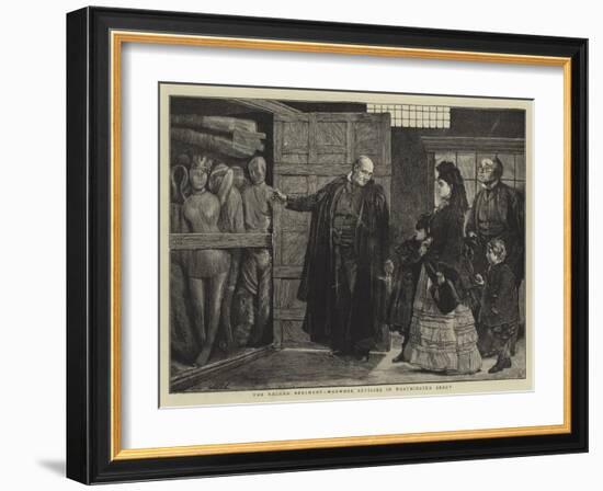 The Ragged Regiment, Waxwork Effigies in Westminster Abbey-Sir James Dromgole Linton-Framed Giclee Print