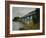 The Railroad Bridge at Argenteuil-Claude Monet-Framed Giclee Print