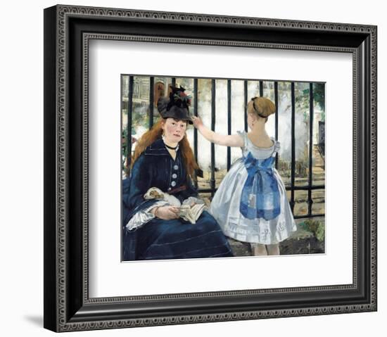 The Railway, 1873-Edouard Manet-Framed Giclee Print