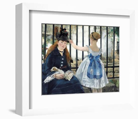 The Railway, 1873-Edouard Manet-Framed Giclee Print