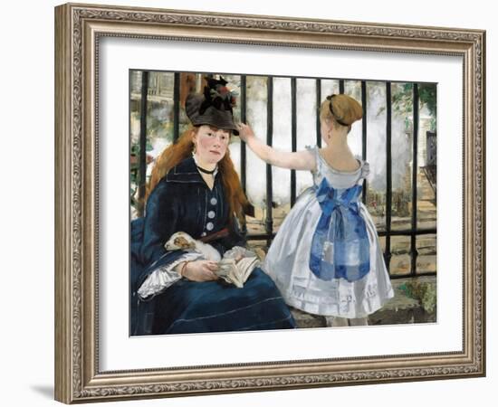 The Railway, 1873-Edouard Manet-Framed Giclee Print