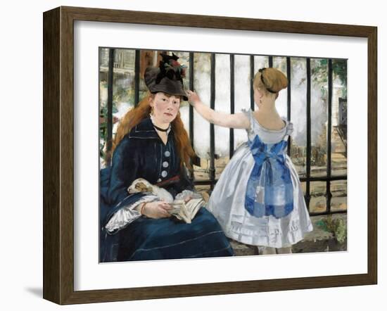 The Railway, 1873-Edouard Manet-Framed Giclee Print