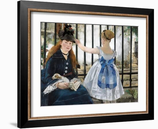 The Railway, 1873-Edouard Manet-Framed Giclee Print