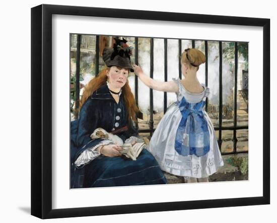 The Railway, 1873-Edouard Manet-Framed Giclee Print