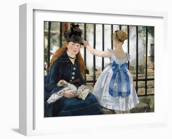 The Railway, 1873-Edouard Manet-Framed Giclee Print