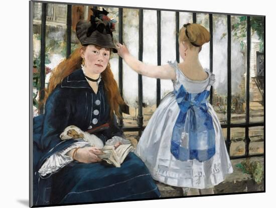 The Railway, 1873-Edouard Manet-Mounted Giclee Print