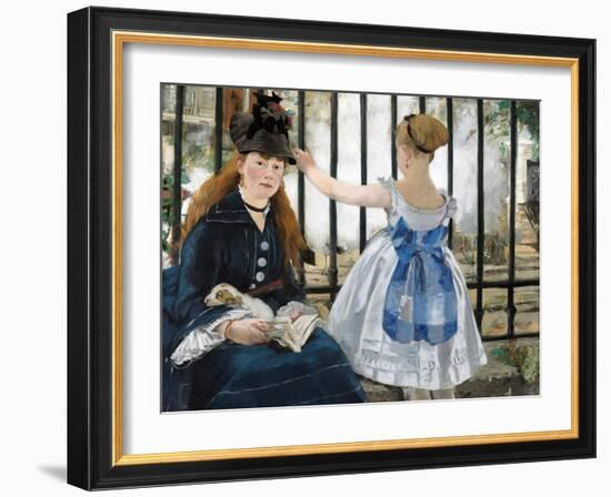 The Railway, 1873-Edouard Manet-Framed Giclee Print