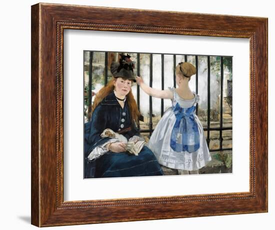 The Railway, 1873-Edouard Manet-Framed Giclee Print