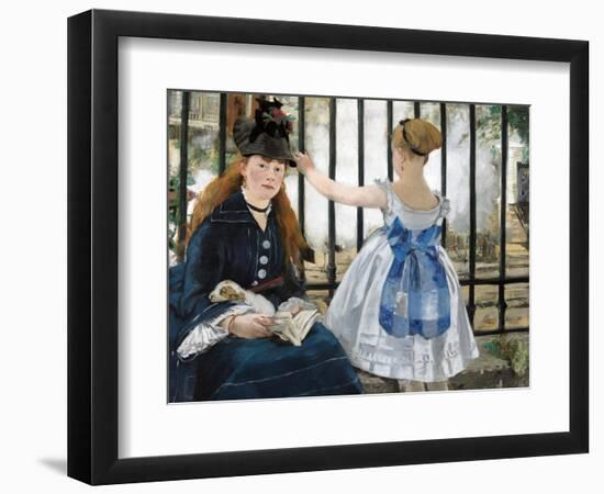 The Railway, 1873-Edouard Manet-Framed Giclee Print