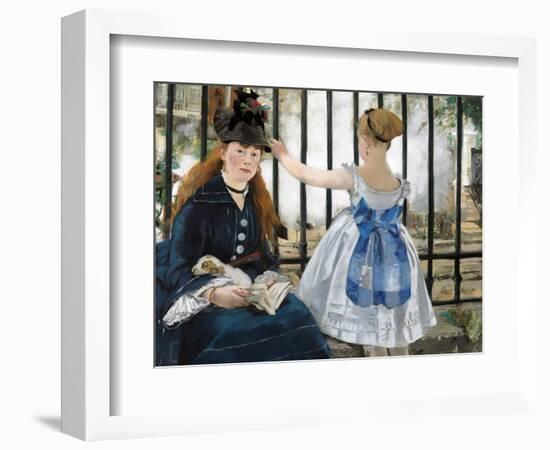 The Railway, 1873-Edouard Manet-Framed Giclee Print