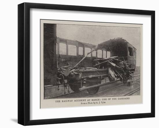 The Railway Accident at March, One of the Carriages-null-Framed Giclee Print