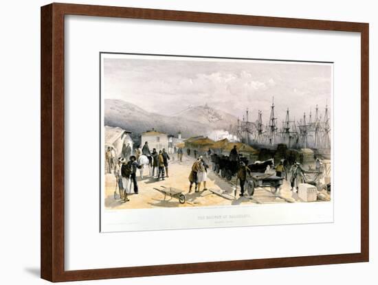 The Railway at Balaklava, 1855-1856-William Simpson-Framed Giclee Print