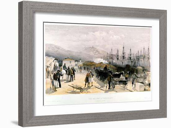 The Railway at Balaklava, 1855-1856-William Simpson-Framed Giclee Print