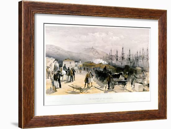 The Railway at Balaklava, 1855-1856-William Simpson-Framed Giclee Print