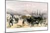 The Railway at Balaklava, 1855-1856-William Simpson-Mounted Giclee Print