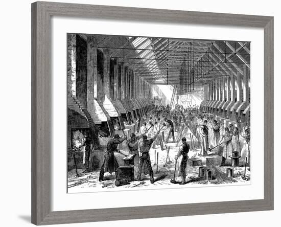 The Railway Carriage Company's Works, Oldbury, West Midlands, 1869-null-Framed Giclee Print