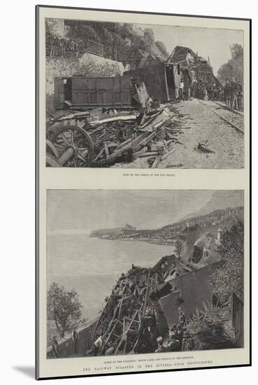 The Railway Disaster in the Riviera-null-Mounted Giclee Print
